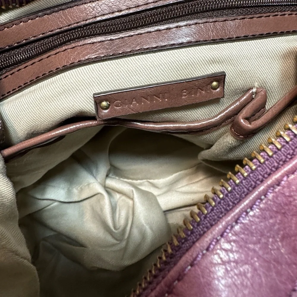 Gianni Bini Purple Leather Women's Bag
